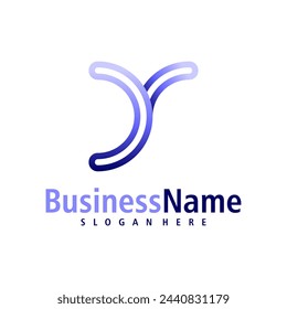 Letter Y logo design vector. Creative Initial Y logo concepts template