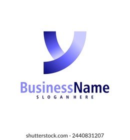 Letter Y logo design vector. Creative Initial Y logo concepts template