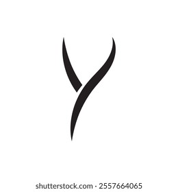 Letter Y Logo Design Vector Graphic