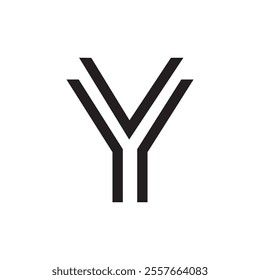 Letter Y Logo Design Vector Graphic