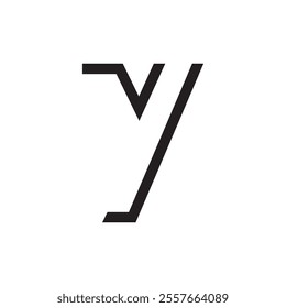 Letter Y Logo Design Vector Graphic