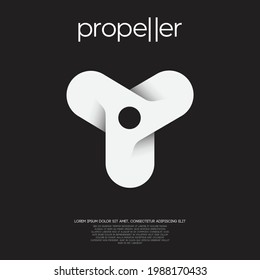 Letter Y logo design for your brand. propeller symbol vector