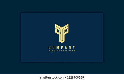 Logo De Letra Y Con Forma De Cara.