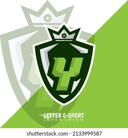 letter Y logo gamer design, Initials e-sports logo design concept,  emblem design for eSports team.