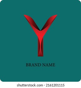 Letter Y logo with gradient color design.Vector illustration professional Y icon.