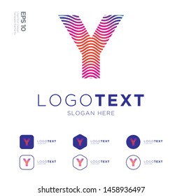 Letter Y logo icon design template elements