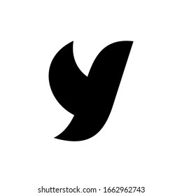 Logo de la letra Y. Diseño de iconos. Elementos de plantilla - signo vectorial