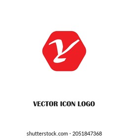 Letter Y logo icon design template elements. RED