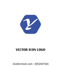 Letter Y logo icon design template elements. Blue