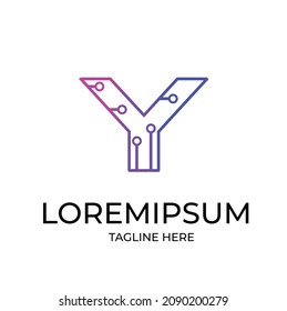 Letter Y logo icon design template elements
