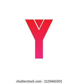 Letter Y logo icon design template elements Vector Illustration - lines Logotype Vector Design Template.