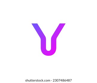 Design-Vorlagenelemente des Logos Letter Y