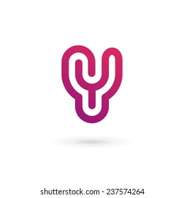 Letter Y logo icon design template elements 