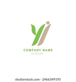 Letter Y I logo icon design template elements