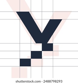 Elementos de Plantilla de diseño de íconos de logotipo en Y. Se puede utilizar para logotipos de marca y de empresa.