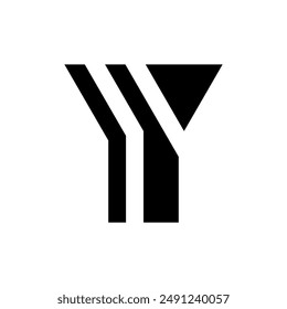 Letter Y logo. Icon design. Template elements. Geometric abstract logos