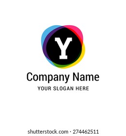 Letter Y logo icon design | alphabet letter | Stylish Colorful typographic template elements | shiny icon template | corporate identity