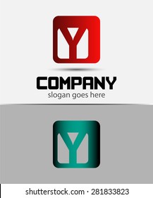 Letter y logo icon design template elements 