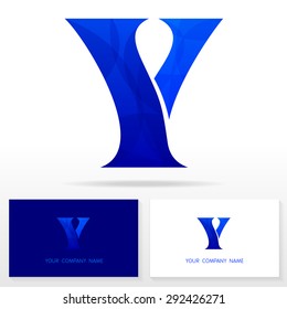 Letter Y logo icon design - vector sign and business card templates.