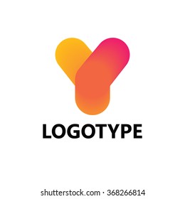 Letter Y logo icon design template elements
