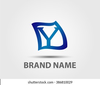 Letter y logo icon design template elements. Vector color sign
