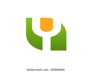 Letter Y logo icon design template elements
