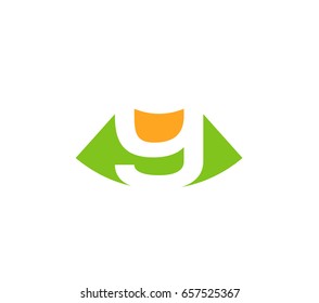 Letter y logo icon design template elements. Vector color sign
