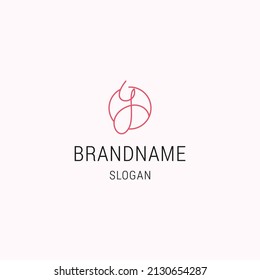 Letter y Logo Symbol flache Designvorlage 