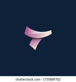 Icono de logotipo de letra Y con estilo de degradado, elemento de diseño de plantilla de vector