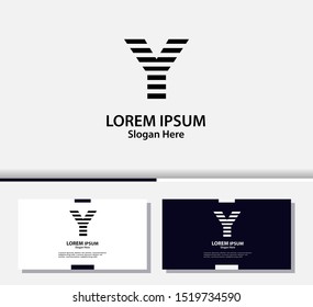 Letter Y logo and icon, vector design template.EPS10