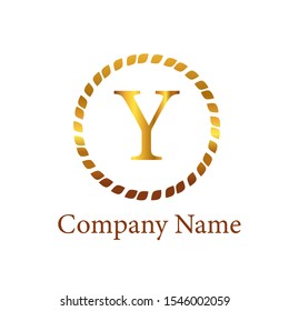 Letter Y Logo. Initial Letter Design Vector Luxury Colors