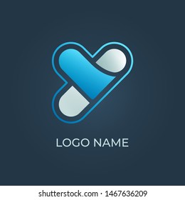 Letter Y logo isolated. Alphabet vector image