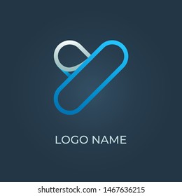 Letter Y logo isolated. Alphabet vector image