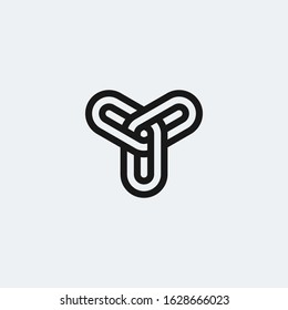 Letter Y logo looped inline style