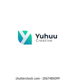 Letter Y logo modern gradient color