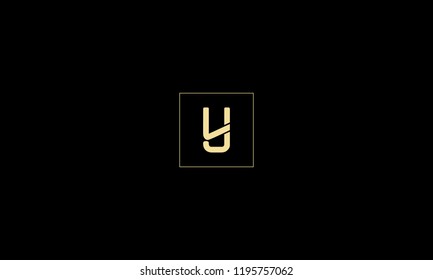 LETTER Y LOGO IN SQUARE FRAME WITH NEGATIVE SPACE EFFECT FOR ILLUSTRATION OR LOGO DESIGN USE