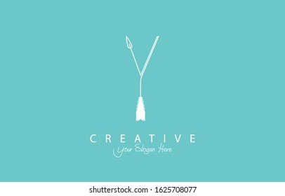 Letter Y logo or symbol vector illustration