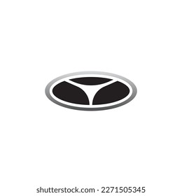 letter Y logo template circle design company vector abstract