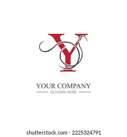 Letter Y Logo Template vector icon design