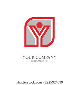 Letter Y Logo Template vector icon design