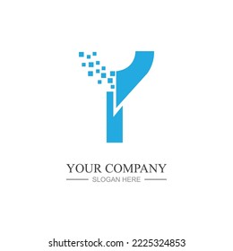 Letter Y Logo Template vector icon design
