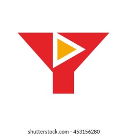 letter Y logo vector.