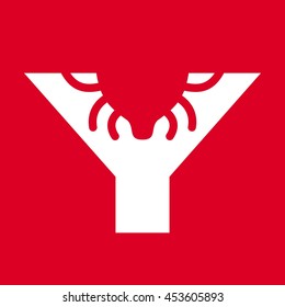 letter Y logo vector.