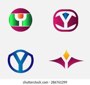 Letter Y Logo vector alphabet design element template 