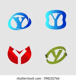 Letter Y Logo vector alphabet design element template
