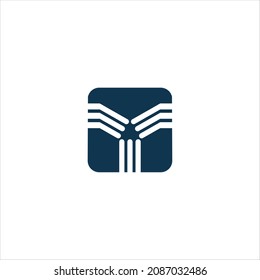 letter y logo vector template line