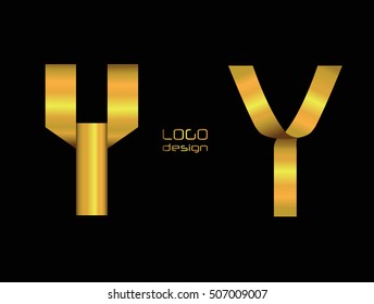 Letter Y logo.Alphabet logo design.Vector logotype.