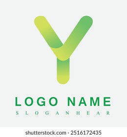 Letter Y logo.Decorative creative typographic icon