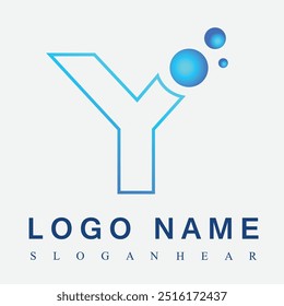 Letra Y logo.Decorativa ícone criativo tipográfico
