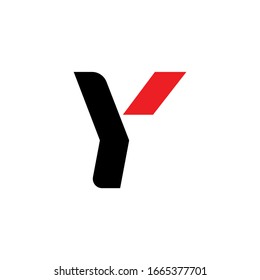 Letter Y Logos Red Strip